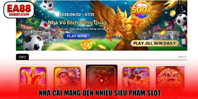  Nhà cái mang đến nhiều siêu phẩm slot